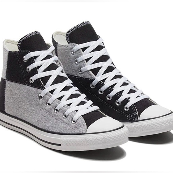 Converse Chuck Taylor All Star High 168762C Grey Black Womens 8/Mens 6/EUR 39 - Picture 3 of 15